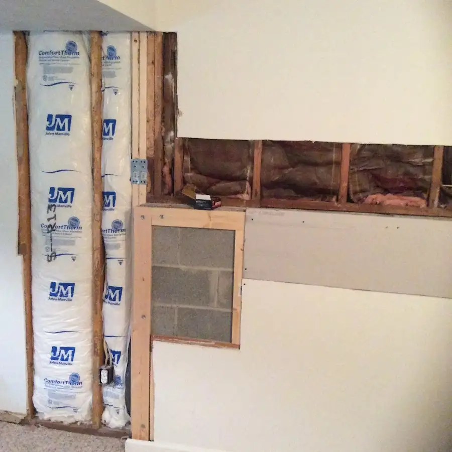 Wall insulation replacement during Structural Drying in Belleville